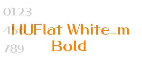 HUFlat White_m Bold