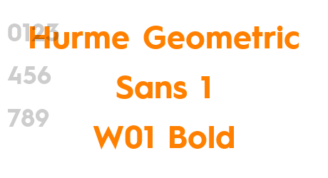 Hurme Geometric Sans 1 W01 Bold
