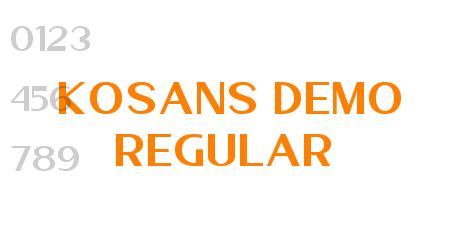 Kosans DEMO Regular