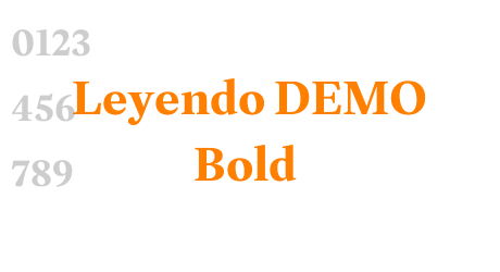 Leyendo DEMO Bold
