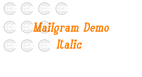 Mailgram Demo Italic