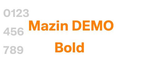Mazin DEMO Bold