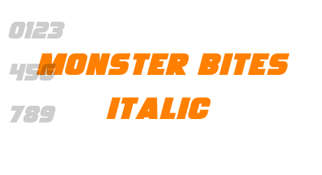 Monster Bites Italic
