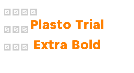 Plasto Trial Extra Bold