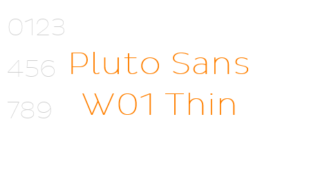 Pluto Sans W01 Thin
