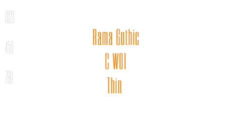 Rama Gothic C W01 Thin
