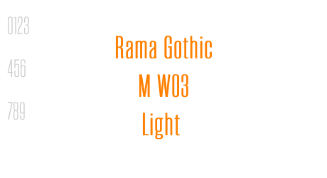 Rama Gothic M W03 Light