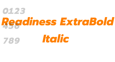 Readiness ExtraBold Italic