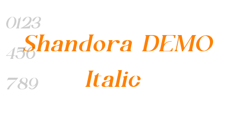 Shandora DEMO Italic