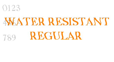 Water Resistant Regular