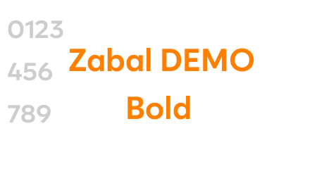 Zabal DEMO Bold