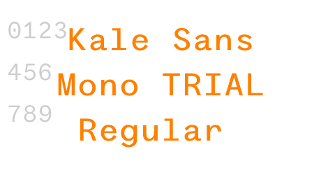 Kale Sans Mono TRIAL Regular