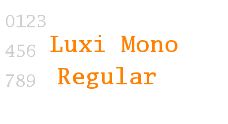 Luxi Mono Regular