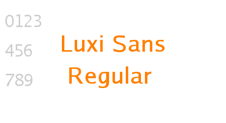Luxi Sans Regular