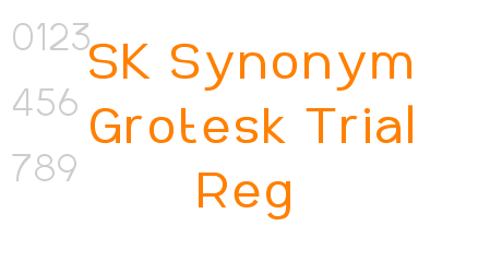 SK Synonym Grotesk Trial Reg