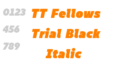 TT Fellows Trial Black Italic