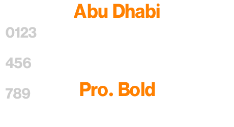 Abu Dhabi Pro. Bold