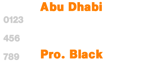 Abu Dhabi Pro. Black