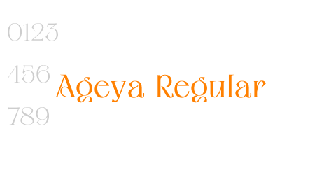 Ageya Regular