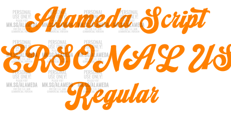 Alameda Script PERSONAL USE Regular