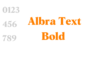 Albra Text Bold