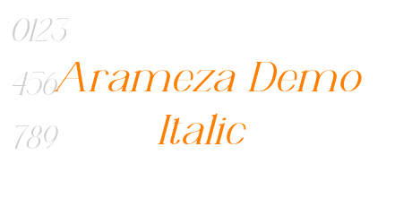 Arameza Demo Italic