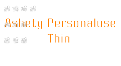 Ashety Personaluse Thin
