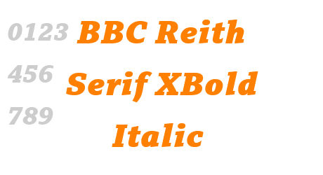 BBC Reith Serif XBold Italic