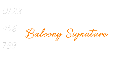 Balcony Signature