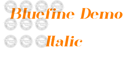 Bluefine Demo Italic
