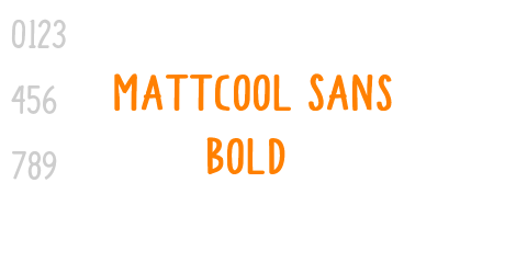 Mattcool Sans Bold