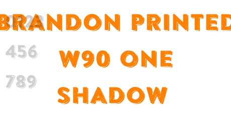 Brandon Printed W90 One Shadow