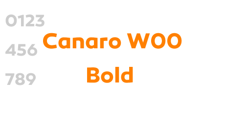 Canaro W00 Bold