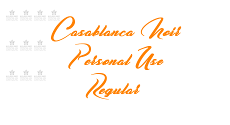 Casablanca Noir Personal Use Regular