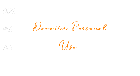 Daventer Personal Use