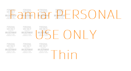 Famiar PERSONAL USE ONLY Thin