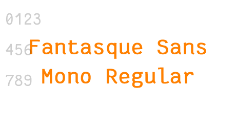 Fantasque Sans Mono Regular