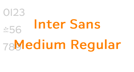 Inter Sans Medium Regular