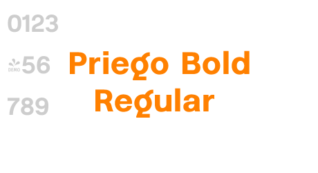 Priego Bold Regular
