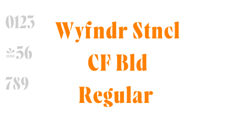 Wyfndr Stncl CF Bld Regular