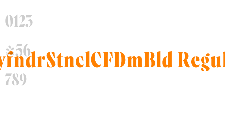 WyfndrStnclCFDmBld Regular