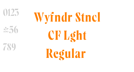 Wyfndr Stncl CF Lght Regular