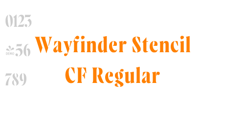 Wayfinder Stencil CF Regular