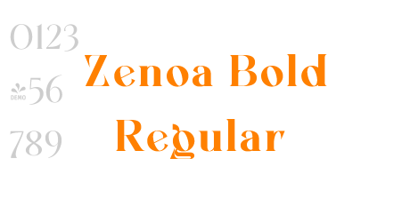 Zenoa Bold Regular