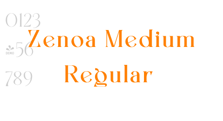 Zenoa Medium Regular