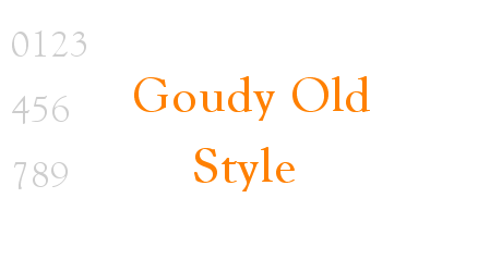 Goudy Old Style