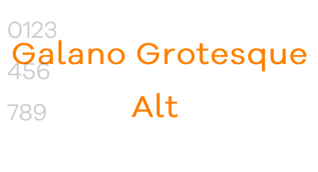 Galano Grotesque Alt
