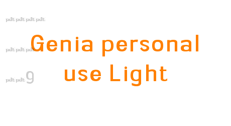 Genia personal use Light
