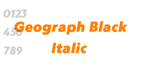 Geograph Black Italic