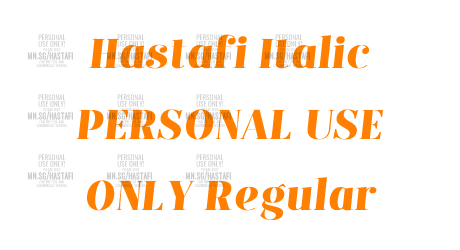 Hastafi Italic PERSONAL USE ONLY Regular